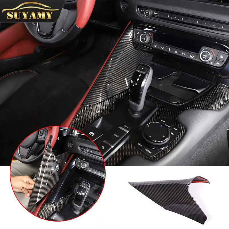 1pcs Car Central Console Side Trim Strip Carbon Fiber Gear Shift Panel Decor Cover For Toyota GR Supra A90 2019-2022 Accessories
1pcs Car Central Console Side Trim Strip Carbon Fiber Gear Shift Panel Decor Cover For Toyota GR Supra A90 2019-2022 Accessories