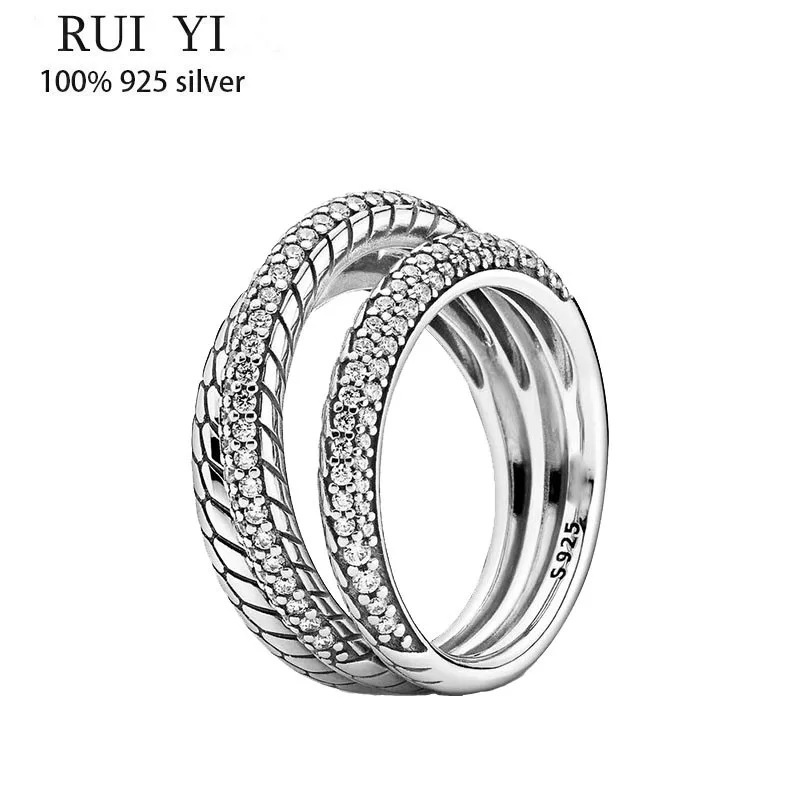 2021 New 925 Sterling Silver Three Ring With Snake Bone Texture Pan Ring For Women's Gifts Wedding Diy Jewelry
2021 New 925 Sterling Silver Three Ring With Snake Bone Texture Pan Ring For Women's Gifts Wedding Diy Jewelry