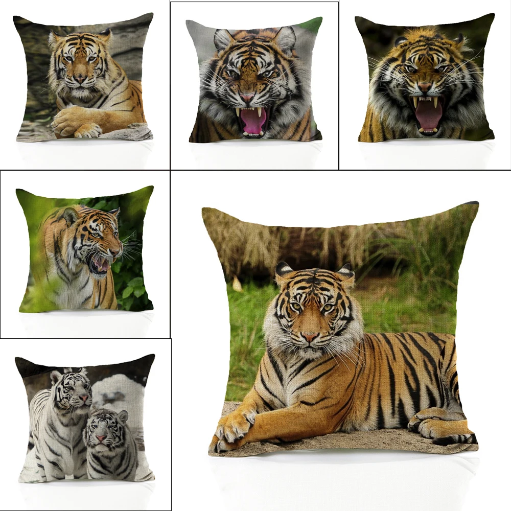 Tiger Pillowcase Decorative Cushion Cover Kawaii Room Decor for Home Bedroom Sofa 3Dprint Anime Pillow Polyester / Cotton DIY
Tiger Pillowcase Decorative Cushion Cover Kawaii Room Decor for Home Bedroom Sofa 3Dprint Anime Pillow Polyester / Cotton DIY