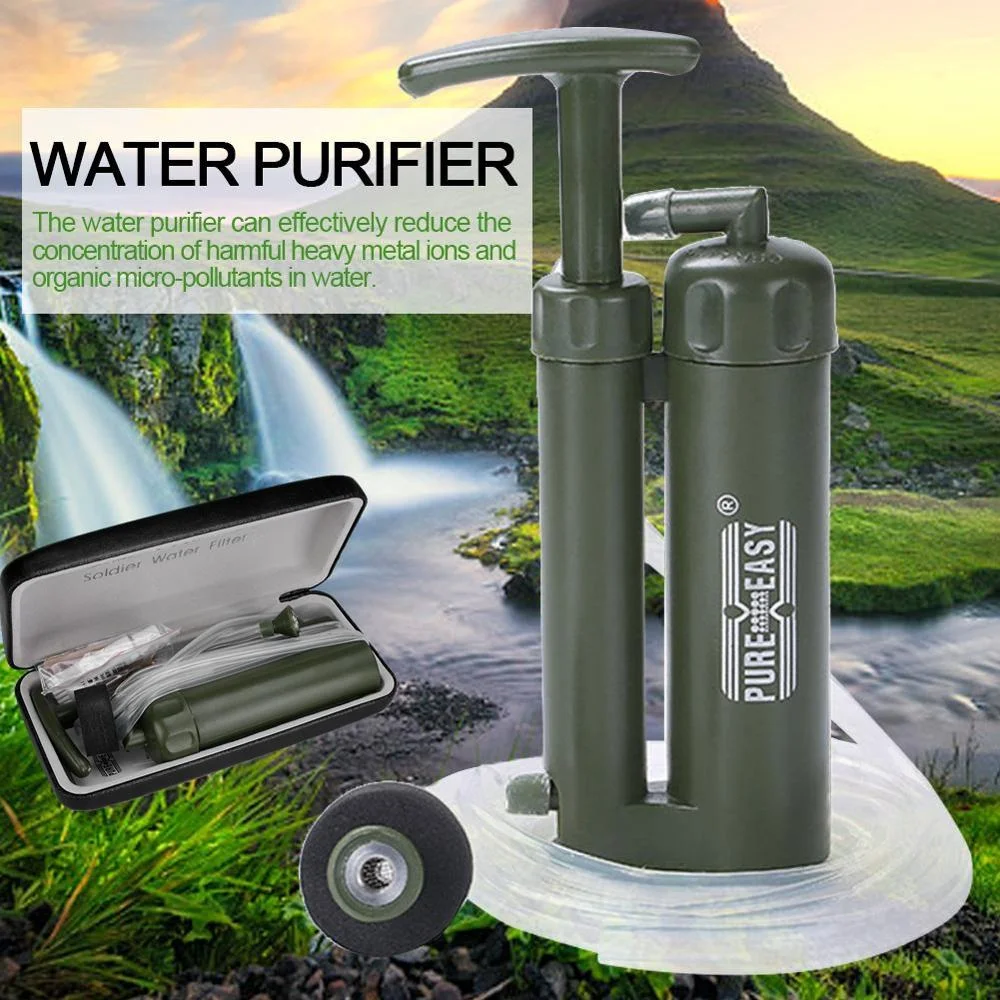 Outdoor Water Purifier With Retail Box Camping Hiking Emergency Life Survival Portable Purifier Water Filter
Outdoor Water Purifier With Retail Box Camping Hiking Emergency Life Survival Portable Purifier Water Filter