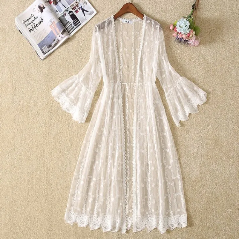 Женский кардиган с кружевной сеткой, кардиган с рукавом 2023, шаль, женский летний кардиган средней длины с расклешенными рукавами, солнцезащитное пальто, женская верхняя одежда, 7/4
Женский кардиган с кружевной сеткой, кардиган с рукавом 2023, шаль, женский летний кардиган средней длины с расклешенными рукавами, солнцезащитное пальто, женская верхняя одежда, 7/4