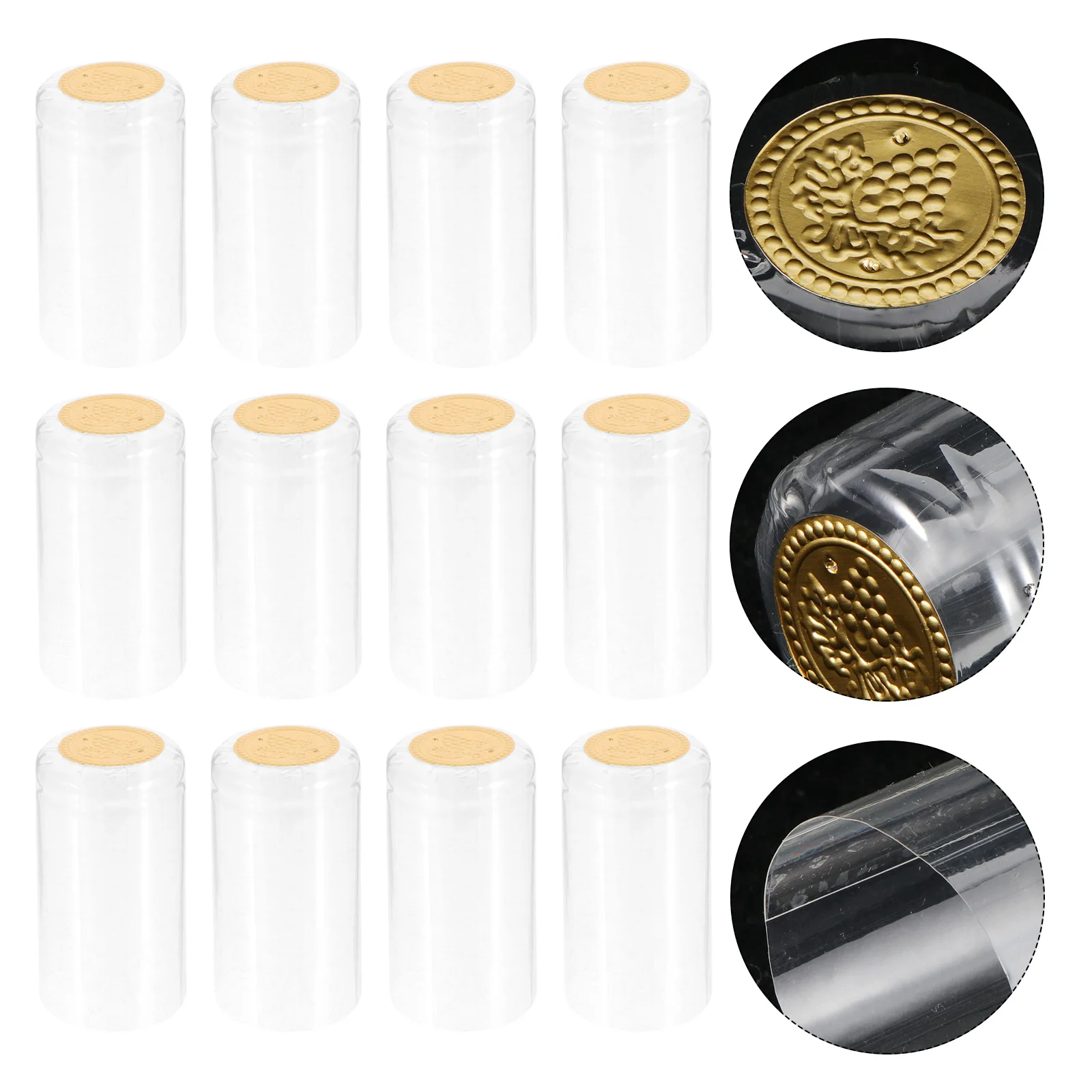 100 PCS Heat Shrinkable Films Disposable Shrink Cap Bottle Sealers Decorate Heat Shrink Cap Sealing Cap
100 PCS Heat Shrinkable Films Disposable Shrink Cap Bottle Sealers Decorate Heat Shrink Cap Sealing Cap