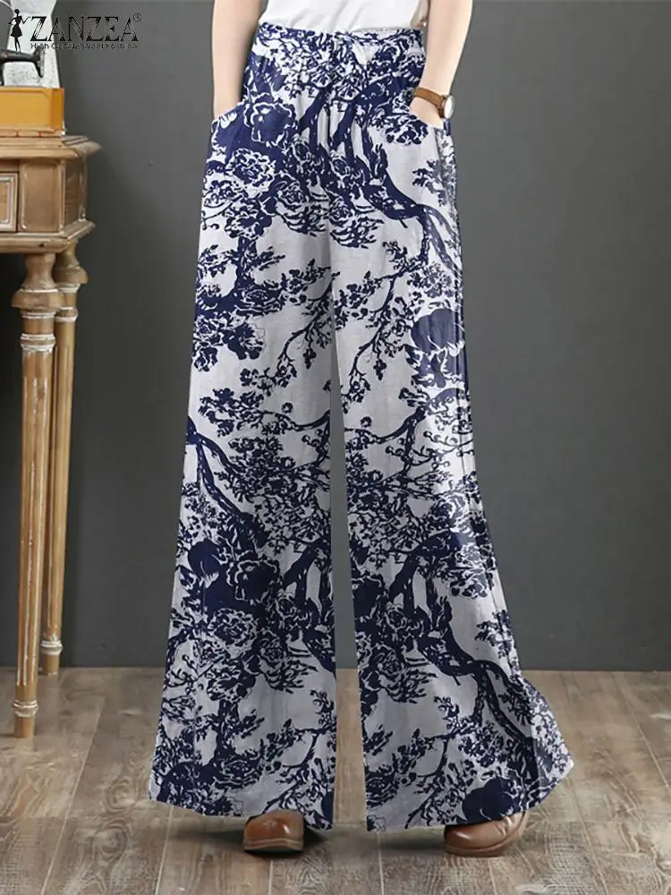 Autumn Women Wide Leg Pants Stylish Printed Long Trousers 2022 ZANZEA Bohemian Cotton Pants Oversized Pantalon Harem Palazzo
Autumn Women Wide Leg Pants Stylish Printed Long Trousers 2022 ZANZEA Bohemian Cotton Pants Oversized Pantalon Harem Palazzo
