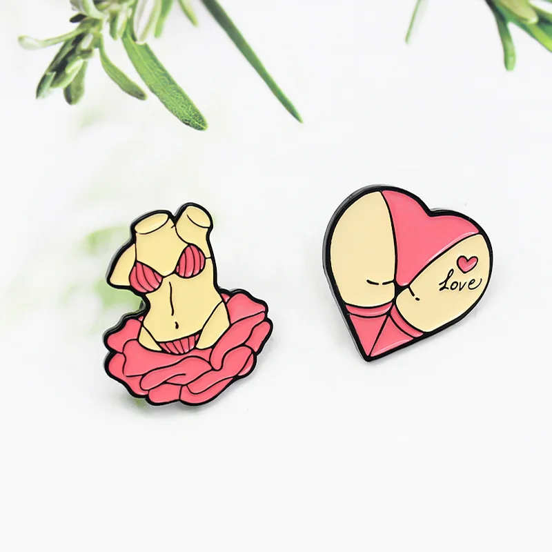 Pink Bikini Brooch Underwear Panty Brooch Sexy Pink Lingerie Brooch Enamel Pins Fashion Enamel Pin Badge For Friend Jewelry Gift
Pink Bikini Brooch Underwear Panty Brooch Sexy Pink Lingerie Brooch Enamel Pins Fashion Enamel Pin Badge For Friend Jewelry Gift