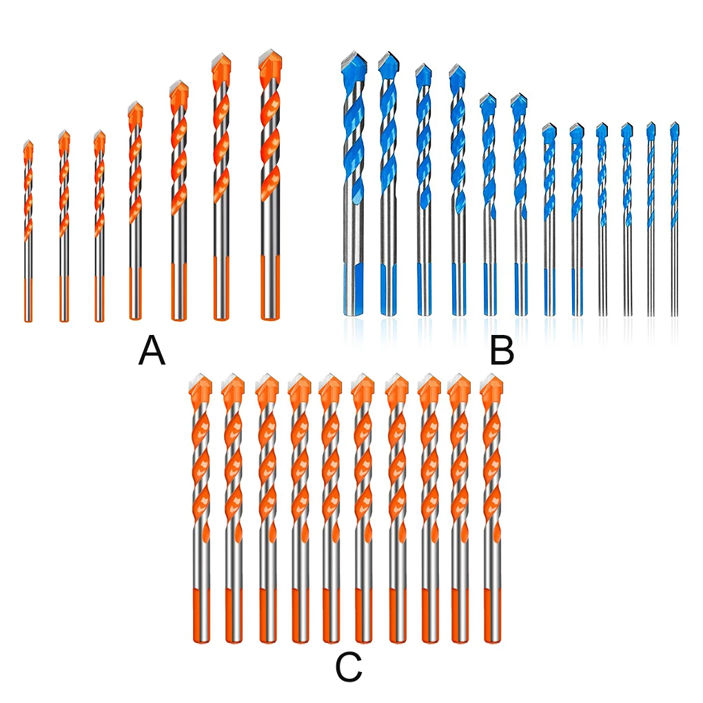 Glass Drill Bit Set Triangular Non-slip Ceramic Drilling Hole Openers Alloy Tile Punching Tools 6mm 10 Pieces
Glass Drill Bit Set Triangular Non-slip Ceramic Drilling Hole Openers Alloy Tile Punching Tools 6mm 10 Pieces