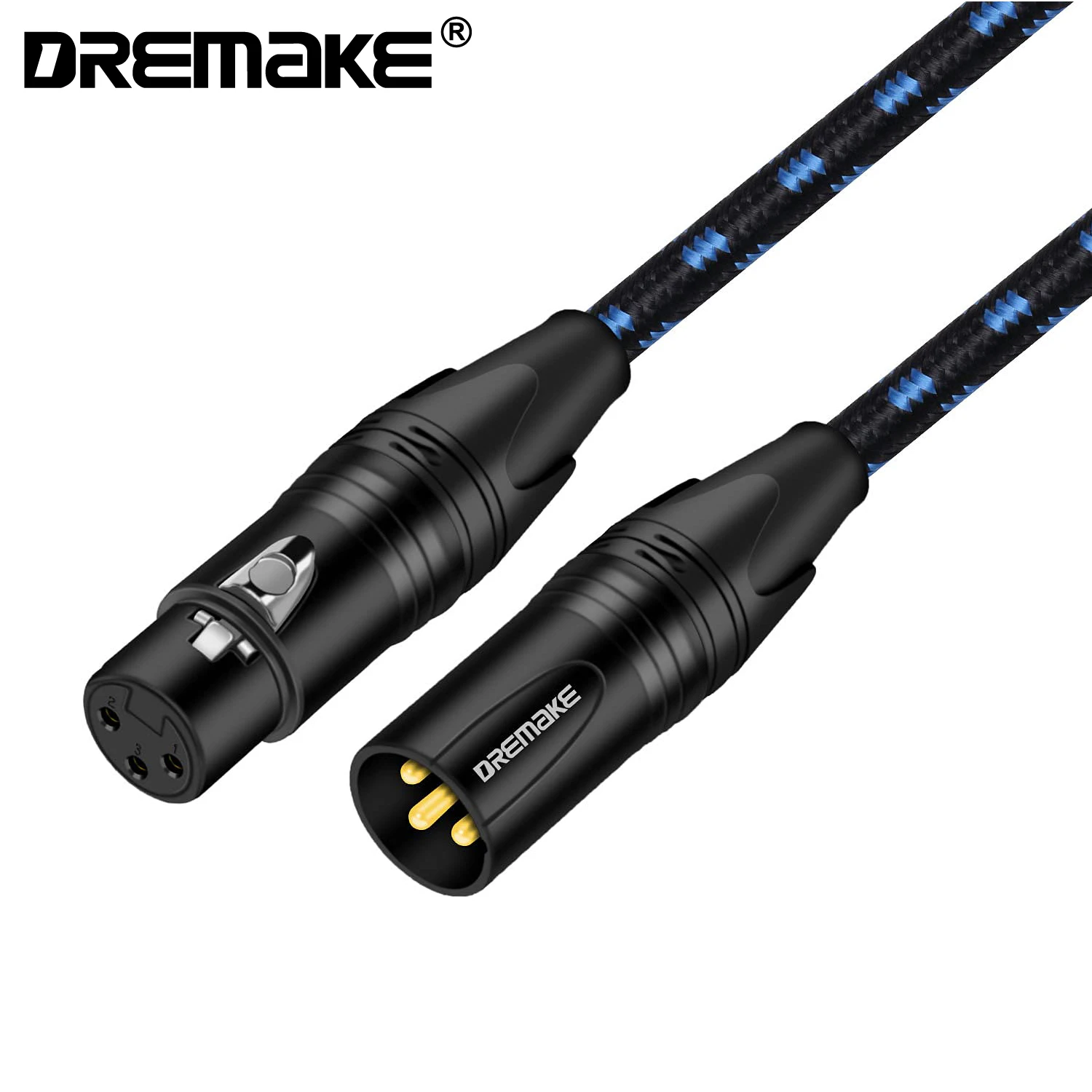DREMAKE XLR Mic Cable 3-Pin XLR Male to Female Microphone Audio Cable Balanced DMX AMP Patch Cords for Mixing Boards Pro Audio
DREMAKE XLR Mic Cable 3-Pin XLR Male to Female Microphone Audio Cable Balanced DMX AMP Patch Cords for Mixing Boards Pro Audio
