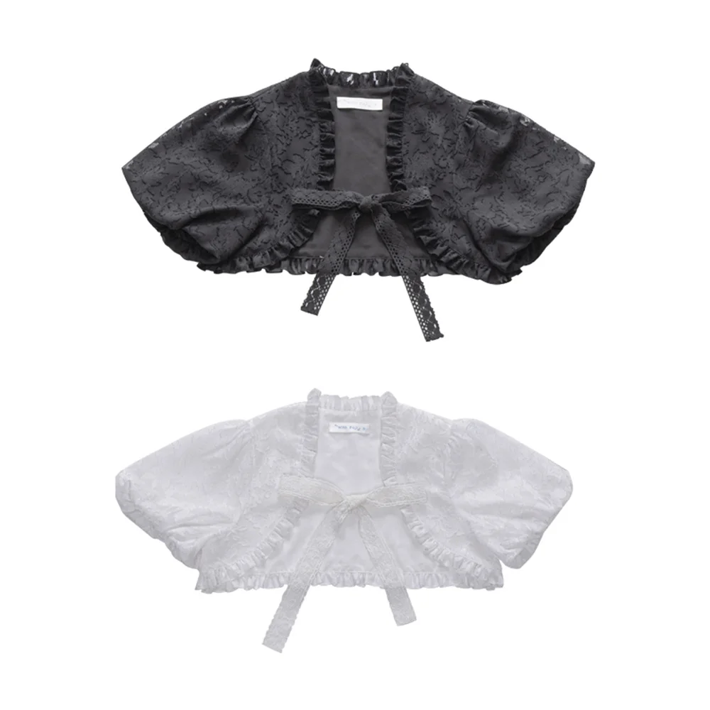 Милая шифоновая кружевная Солнцезащитная универсальная Лолита с цветочным вырезом черный/белый топ с пышными рукавами жилет
Милая шифоновая кружевная Солнцезащитная универсальная Лолита с цветочным вырезом черный/белый топ с пышными рукавами жилет