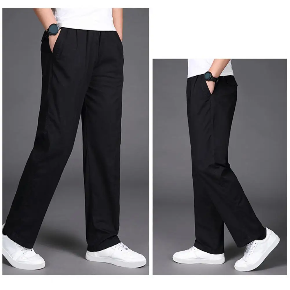 Men Straight Pants Versatile Men's Cargo Pants Elastic Mid Waist Wide Leg Plus Size Solid Color Smooth Soft Cotton Sports
Men Straight Pants Versatile Men's Cargo Pants Elastic Mid Waist Wide Leg Plus Size Solid Color Smooth Soft Cotton Sports