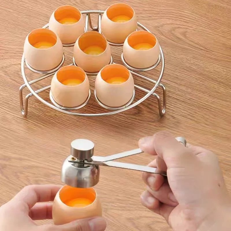 Practical Metal Egg Scissors Egg Topper Cutter Shell Opener Stainless Steel Boiled Raw Egg Open Creative Kitchen Tools Set
Practical Metal Egg Scissors Egg Topper Cutter Shell Opener Stainless Steel Boiled Raw Egg Open Creative Kitchen Tools Set