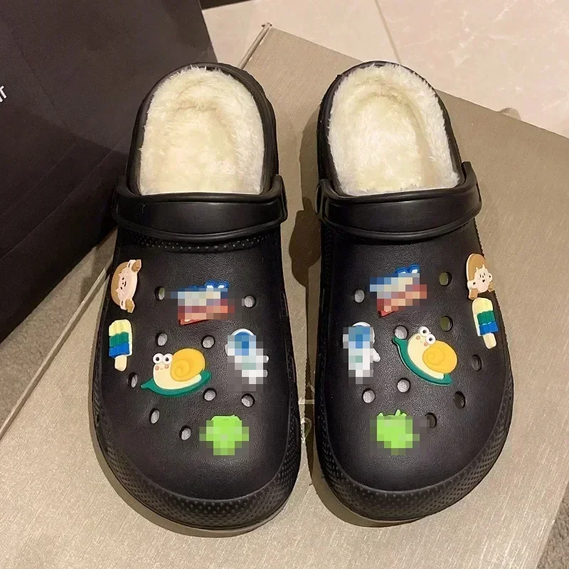 Croc 2023 New Winter Warm Hole Shoes Anti Slip Hole Shoes Beach Sandals Thick Sole Plush Slippers Summer Women Garden Shoes
Croc 2023 New Winter Warm Hole Shoes Anti Slip Hole Shoes Beach Sandals Thick Sole Plush Slippers Summer Women Garden Shoes