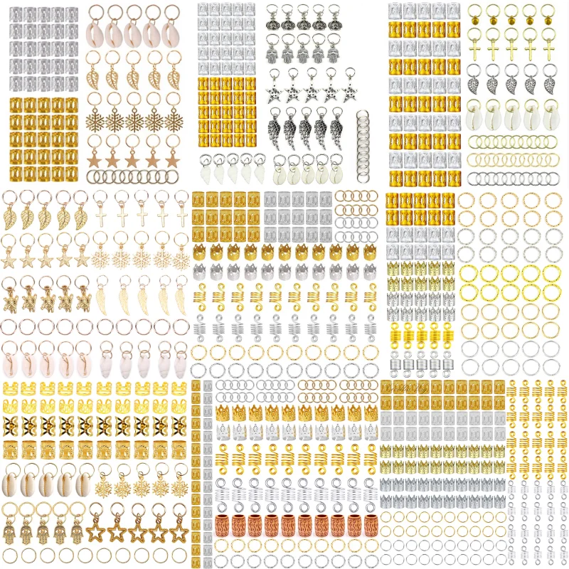 1set Metal African Hair Rings Beads Cuffs Tubes Charms Dreadlock Dread Hair Braids Jewelry Decoration Accessories Gold
1set Metal African Hair Rings Beads Cuffs Tubes Charms Dreadlock Dread Hair Braids Jewelry Decoration Accessories Gold