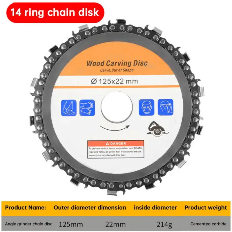 For Angle Woodworking Disc Wood Carving Disc Multipurpose High Carbon Steel Angle Grinders Chain Disc 4/5"
For Angle Woodworking Disc Wood Carving Disc Multipurpose High Carbon Steel Angle Grinders Chain Disc 4/5"