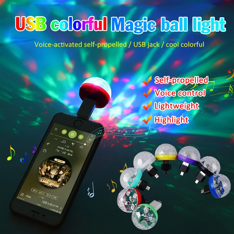 Car USB RGB LED Mini Colorful Music Sound Disco Party Lighting Ball Portable Projector Ambient Lamp DJ Crystal Flash
Car USB RGB LED Mini Colorful Music Sound Disco Party Lighting Ball Portable Projector Ambient Lamp DJ Crystal Flash