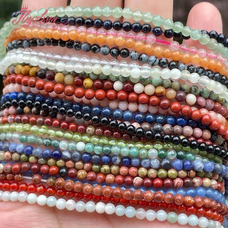 

Natural Garnet,Agate,Opal,Quartz Round Stone Beads DIY Accessorie 15 inch 3mm For Bracelet Necklace Jewelry Making Free shipping