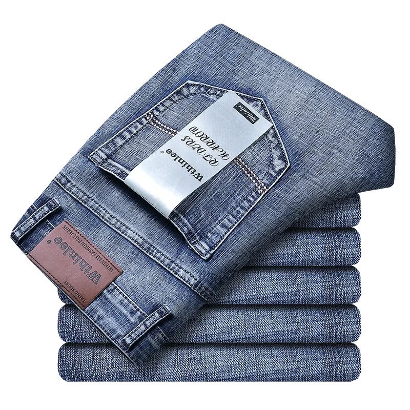 New Business Men's Jeans Casual Straight Stretch Fashion Classic Blue Black Work Denim Trousers Male Brand Clothing Size 32-38
New Business Men's Jeans Casual Straight Stretch Fashion Classic Blue Black Work Denim Trousers Male Brand Clothing Size 32-38