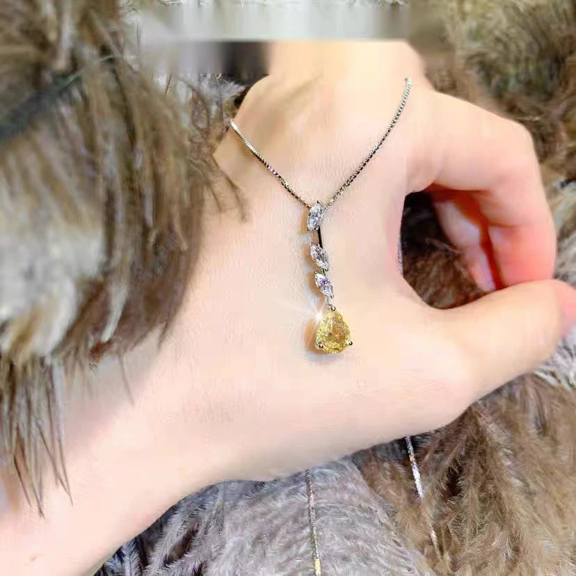 New Korean Simple Design Water Drop Yellow AAA Cubic Zirconia Necklace Women's Wedding Prom Party Fashion Jewelry Gifts X1119
New Korean Simple Design Water Drop Yellow AAA Cubic Zirconia Necklace Women's Wedding Prom Party Fashion Jewelry Gifts X1119