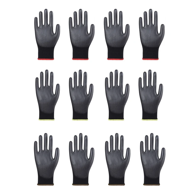 12 Pairs Breathable Picking Dustproof Gloves Safety Coated Work Gloves Palm Coated Mechanical Work Gloves
12 Pairs Breathable Picking Dustproof Gloves Safety Coated Work Gloves Palm Coated Mechanical Work Gloves