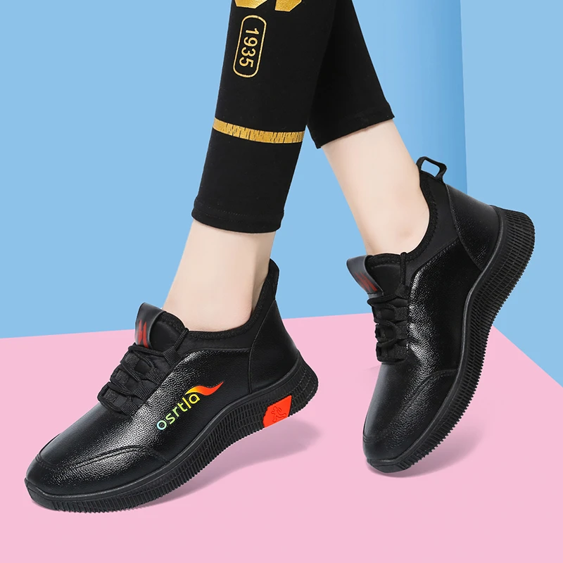 New Fashion Leather Casual Design Shoes Women's Flats Platform Shoes Soft Soled Sports Women Comfortable Lace-up Fashion Shoes
New Fashion Leather Casual Design Shoes Women's Flats Platform Shoes Soft Soled Sports Women Comfortable Lace-up Fashion Shoes