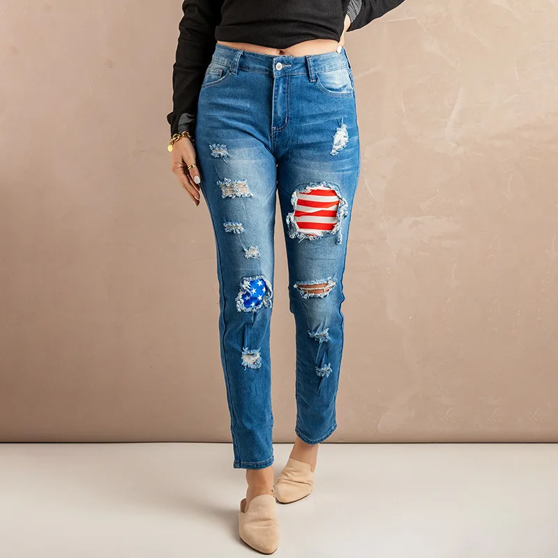 Fashion Patchwork Straight Denim Jeans Women splicing Ripped Streetwear Denim Trousers 2022 Summer New Jeans Denim Pants Female
Fashion Patchwork Straight Denim Jeans Women splicing Ripped Streetwear Denim Trousers 2022 Summer New Jeans Denim Pants Female