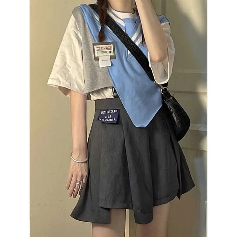 2023 korean style jk pink two-piece suit fashionable college style summer uniform jk high school daily improved school uniform
2023 korean style jk pink two-piece suit fashionable college style summer uniform jk high school daily improved school uniform