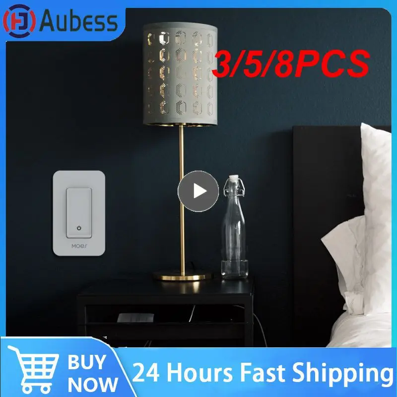 3/5/8PCS 350w Led Wifi Smart Push Button Switch Wifi 802.11 B/g/n 2.4ghz No Neutral Smart Push Button Switch App Control
3/5/8PCS 350w Led Wifi Smart Push Button Switch Wifi 802.11 B/g/n 2.4ghz No Neutral Smart Push Button Switch App Control