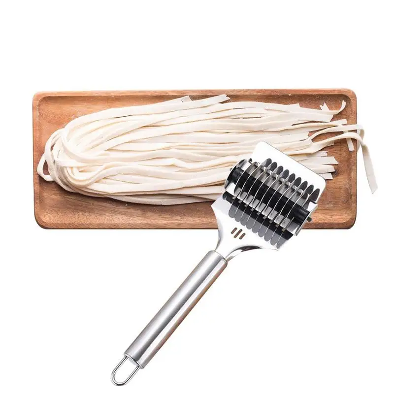 Pasta Cutter Stainless Steel Manual Noodle Cutting Kitchen Supplies Multifunctional Stainless Steel Pasta Spaghetti Noodle Maker
Pasta Cutter Stainless Steel Manual Noodle Cutting Kitchen Supplies Multifunctional Stainless Steel Pasta Spaghetti Noodle Maker