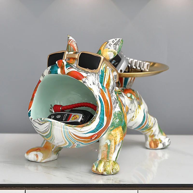 Cool French Bulldog Butler Décor with Tray Big Mouth Dog Statue Storage Box Animal Resin Sculputre Figurine Home Décor Gift
Cool French Bulldog Butler Décor with Tray Big Mouth Dog Statue Storage Box Animal Resin Sculputre Figurine Home Décor Gift