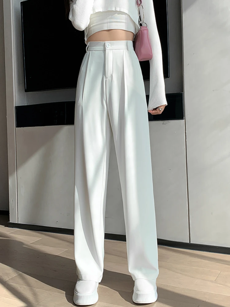 Casual Loose Pockets Straight Female Trousers 2023 New Spring Summer High Waist Women Long Pants Ladies Casual Suit Pants
Casual Loose Pockets Straight Female Trousers 2023 New Spring Summer High Waist Women Long Pants Ladies Casual Suit Pants