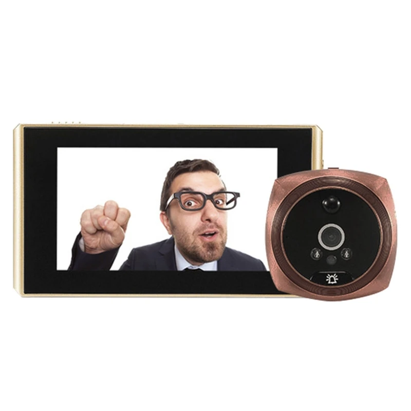 Doorbell Camera 1080P Home Night Vision Pir Motion Detection Cat's Eye Doorbell Camera With 4.3-Inch Lcd Display Screen
Doorbell Camera 1080P Home Night Vision Pir Motion Detection Cat's Eye Doorbell Camera With 4.3-Inch Lcd Display Screen
