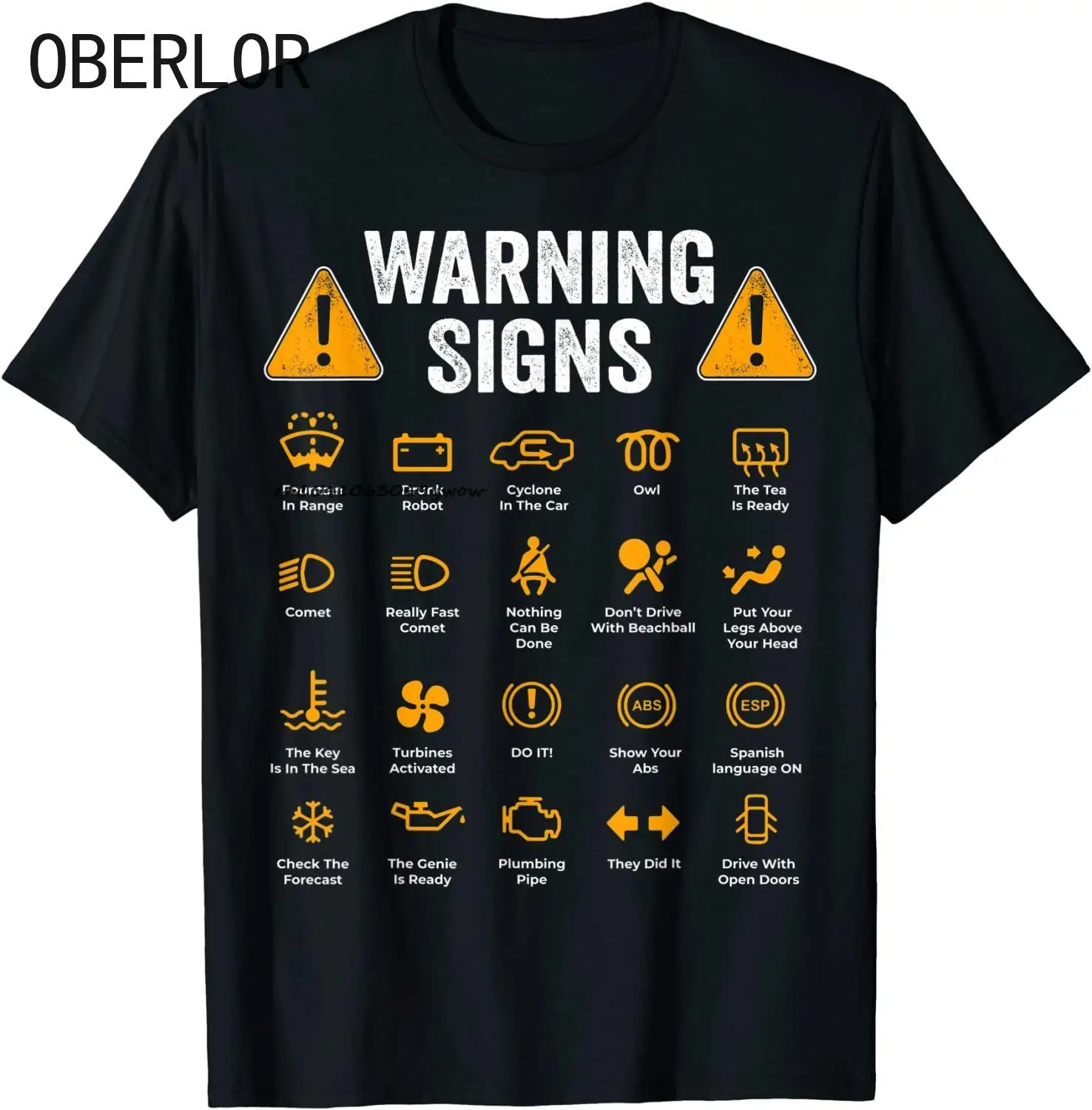 

Funny Driving Warning Signs 101 Auto Mechanic Gift Driver TShirt Fashion Casual Cotton Mens Tops Tees Casual Latest Fashion