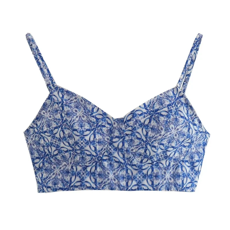 Облегающий Женский корсет с принтом TRAF2023, удобный регулируемый тонкий женский летний сексуальный пляжный синий корсет с принтом
Облегающий Женский корсет с принтом TRAF2023, удобный регулируемый тонкий женский летний сексуальный пляжный синий корсет с принтом