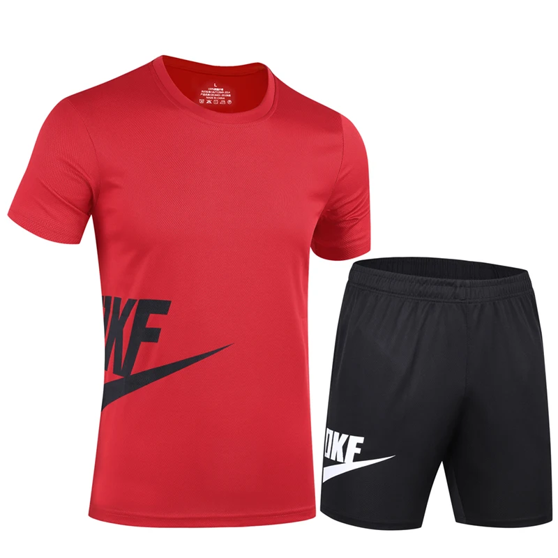 Summer Men's Clothing Two Pieces Sets Men's Casual Tracksuit Men Print Short Sleeve Sets Mens T-shirt+shorts Fitness Sportswear
Summer Men's Clothing Two Pieces Sets Men's Casual Tracksuit Men Print Short Sleeve Sets Mens T-shirt+shorts Fitness Sportswear