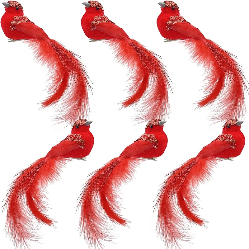 3Pcs Artificial Red Birds Imitation Birds Clip-On Cardinals Feathered Birds Christmas Tree Ornament Foam Xmas Home Garden Decor
3Pcs Artificial Red Birds Imitation Birds Clip-On Cardinals Feathered Birds Christmas Tree Ornament Foam Xmas Home Garden Decor