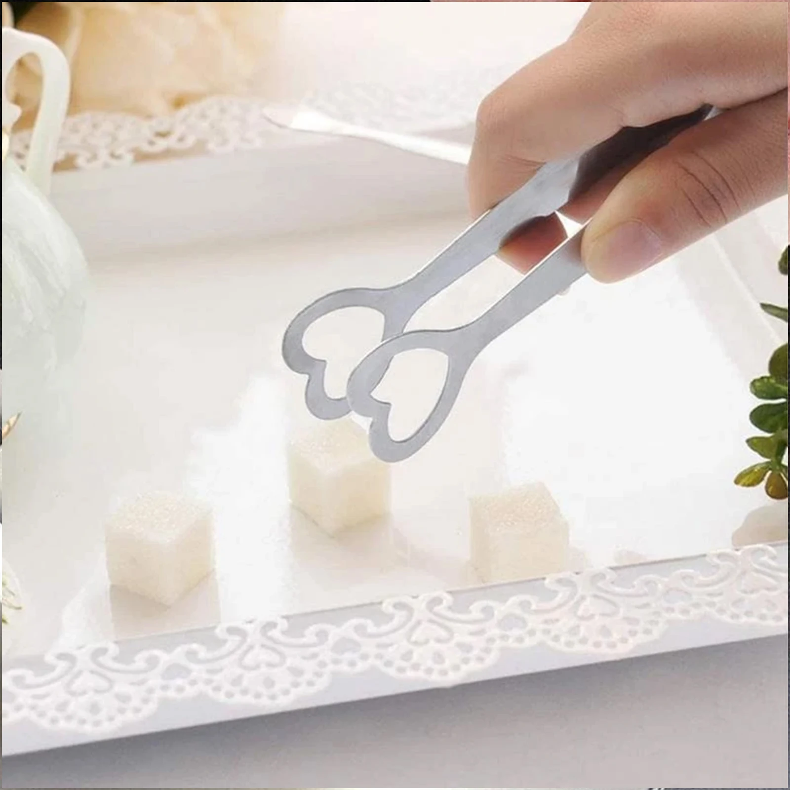 5pcs Food Clamps Stainless Steel Heart Shape Kitchen Serving Tongs Tools For Ice Dessert Sugar For Home Restaurants Party
5pcs Food Clamps Stainless Steel Heart Shape Kitchen Serving Tongs Tools For Ice Dessert Sugar For Home Restaurants Party