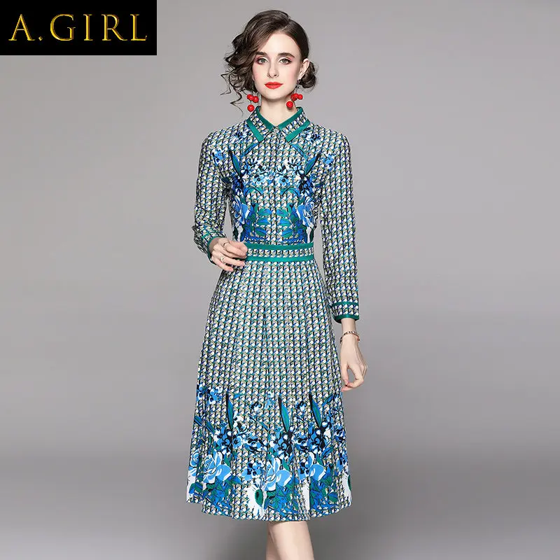 A GIRLS Banulin Women Autumn Elegant Floral Dress Festa High Quality Long Party Robe Femme Runway Designer A-Line
A GIRLS Banulin Women Autumn Elegant Floral Dress Festa High Quality Long Party Robe Femme Runway Designer A-Line