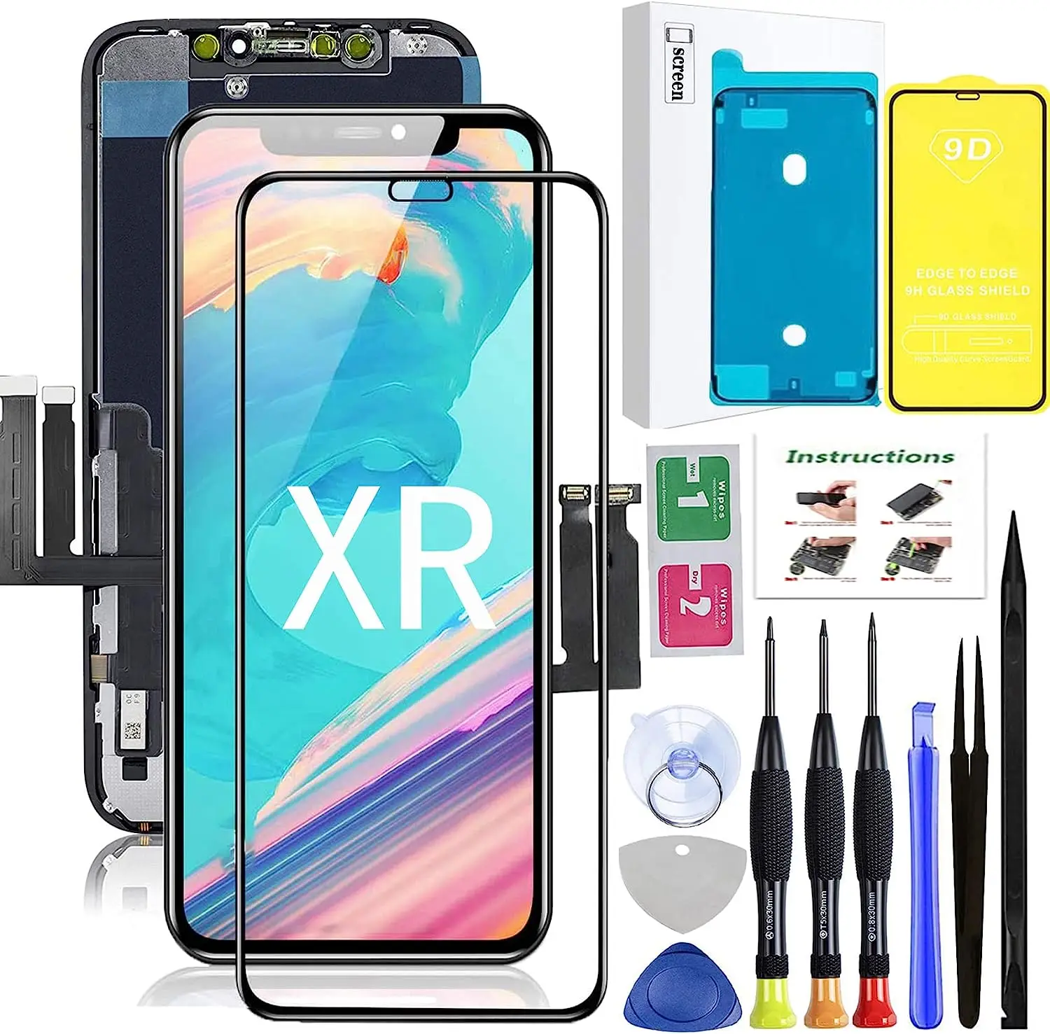 for iPhone XR Screen Replacement,LCD Display Touch Screen Assembly,Compatible with iPhone XR Screen Replacement 6.1 inch
for iPhone XR Screen Replacement,LCD Display Touch Screen Assembly,Compatible with iPhone XR Screen Replacement 6.1 inch