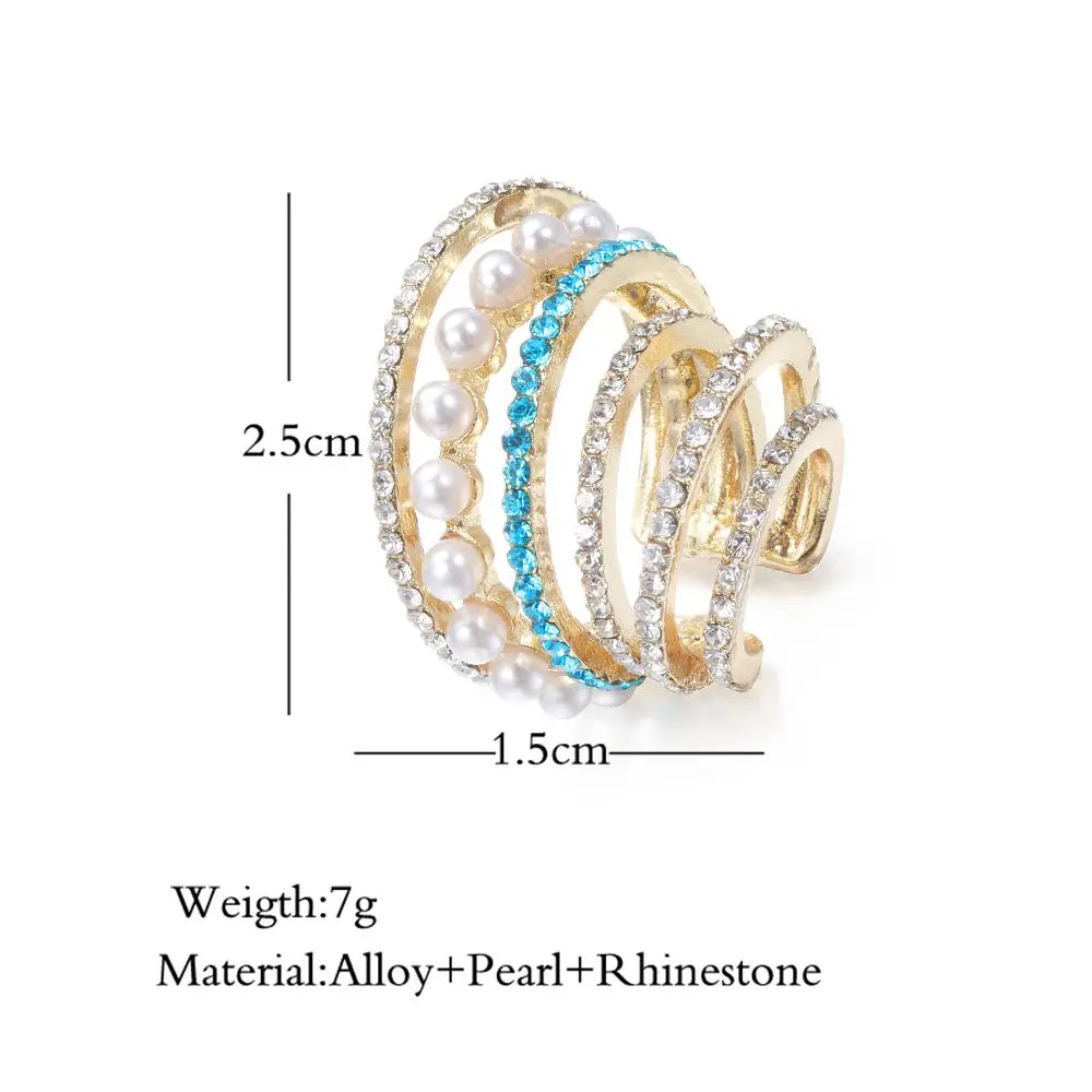 1PC Pretty No Pierced Fashion Gift Rhinestone Pearl Cuff Earrings Statement Ear Cuff C-shaped
1PC Pretty No Pierced Fashion Gift Rhinestone Pearl Cuff Earrings Statement Ear Cuff C-shaped