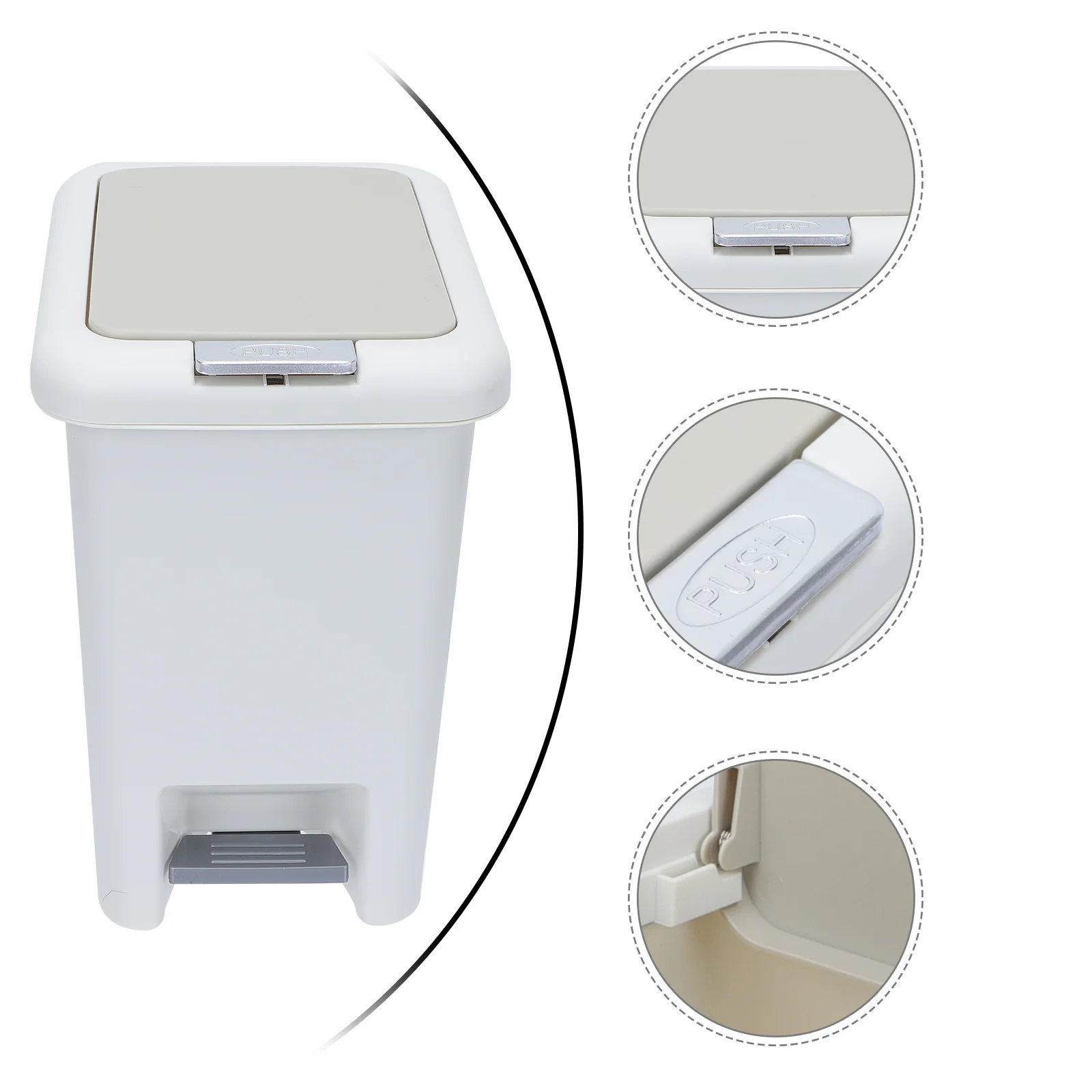 Litter Box Lid Garbage Can Lid Step Waste Can 30.5x20.5cm Large Trash Can Office Rubbish Bin Pedal Trash Can Inner Waste Basket
Litter Box Lid Garbage Can Lid Step Waste Can 30.5x20.5cm Large Trash Can Office Rubbish Bin Pedal Trash Can Inner Waste Basket