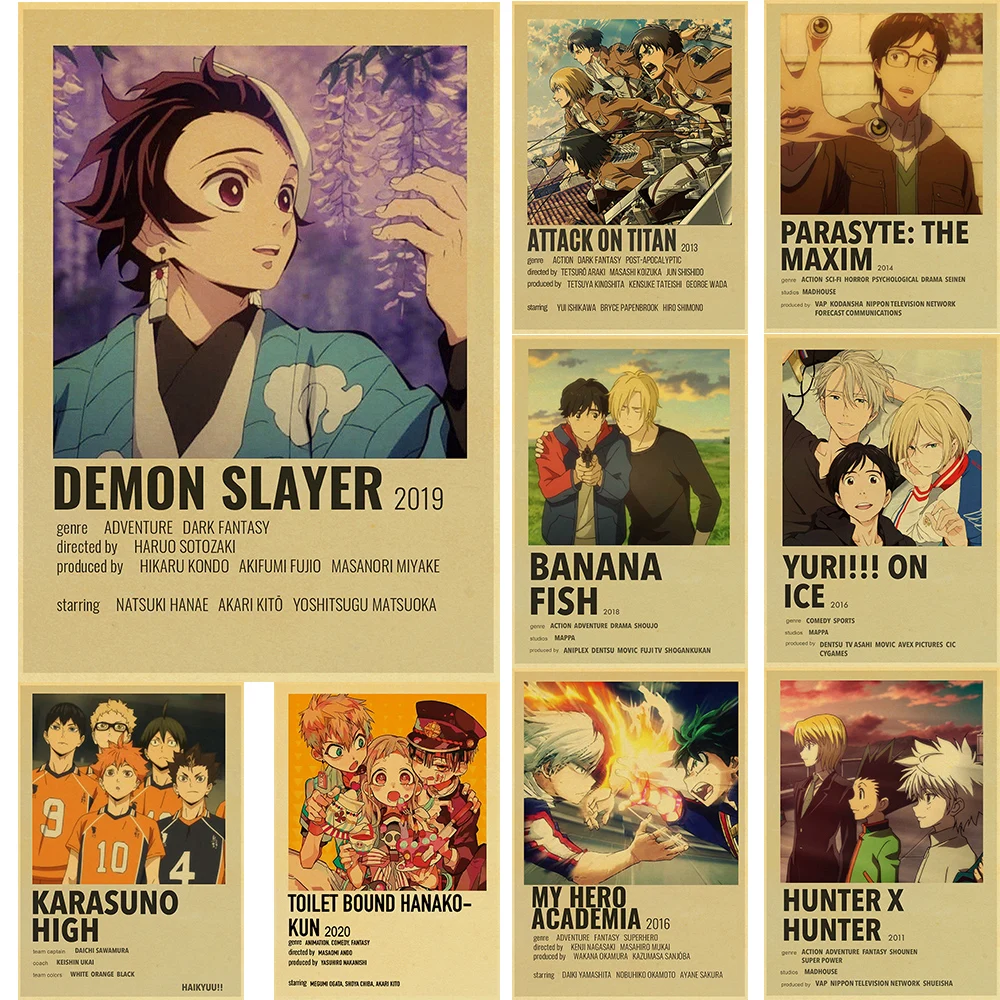 Trendy Anime Kimetsu No Yaiba Posters Demon Slayer Tanjirou Inosuke Retro Kraft Room Posters Kraft Cafe Decor Art Wall Painting
Trendy Anime Kimetsu No Yaiba Posters Demon Slayer Tanjirou Inosuke Retro Kraft Room Posters Kraft Cafe Decor Art Wall Painting