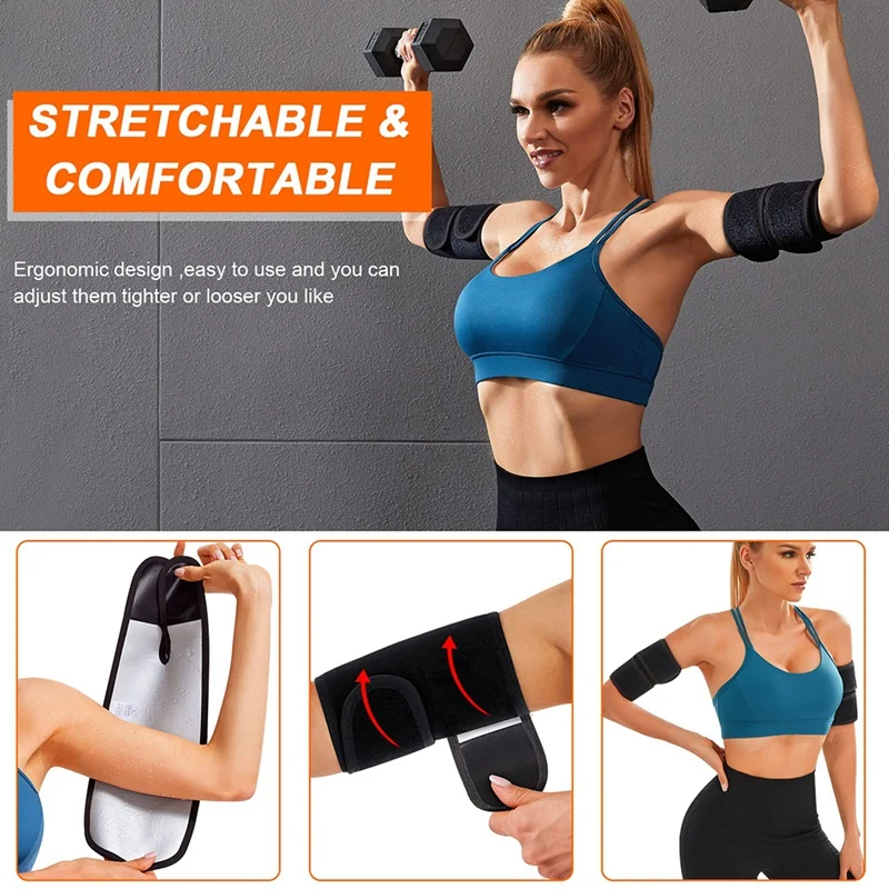 Arm Trimmers For Women Sauna Sweat Arm Bands 1 Pair Adjustable Lose Arm Sauna Slimmer For Sports Workout
Arm Trimmers For Women Sauna Sweat Arm Bands 1 Pair Adjustable Lose Arm Sauna Slimmer For Sports Workout