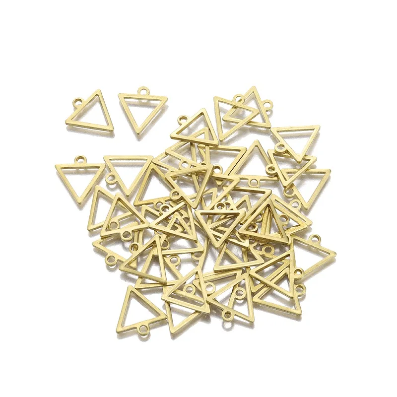 20pcs Raw Brass Mini Triangle Charms Hollow Geometric Blank Frames Pendants For DIY Handmade Earrings Bezel Mold Jewelry Making
20pcs Raw Brass Mini Triangle Charms Hollow Geometric Blank Frames Pendants For DIY Handmade Earrings Bezel Mold Jewelry Making