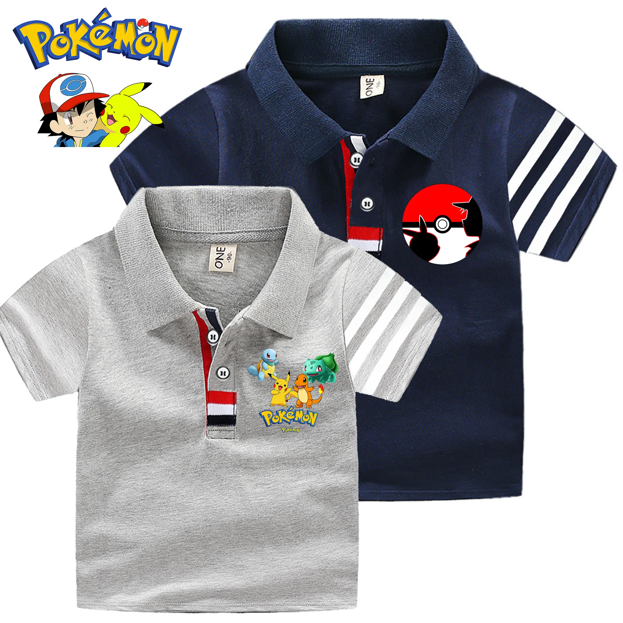pokemon pikachu Polo Shirts Short Sleeve Kid Shirt Boys Collar Tops Tees Fashion charmander mewtwo Shirts 2-16 Years Child Cloth
pokemon pikachu Polo Shirts Short Sleeve Kid Shirt Boys Collar Tops Tees Fashion charmander mewtwo Shirts 2-16 Years Child Cloth