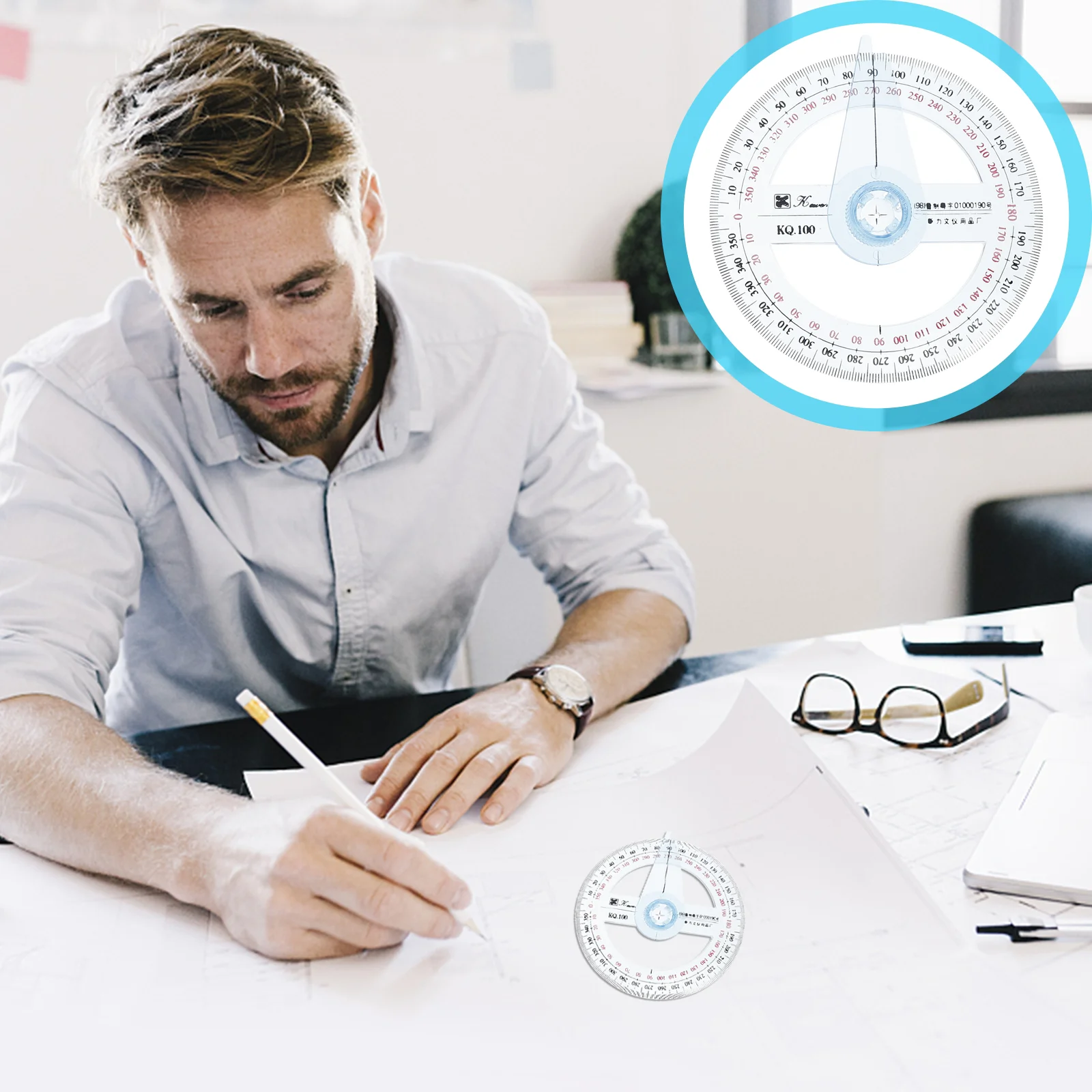 Protractor Circle Ruler Protractors 360 Angle Degree Swing Arm Tool Finder Set Rotating Plasticmeasuring Geometry Math Miter
Protractor Circle Ruler Protractors 360 Angle Degree Swing Arm Tool Finder Set Rotating Plasticmeasuring Geometry Math Miter