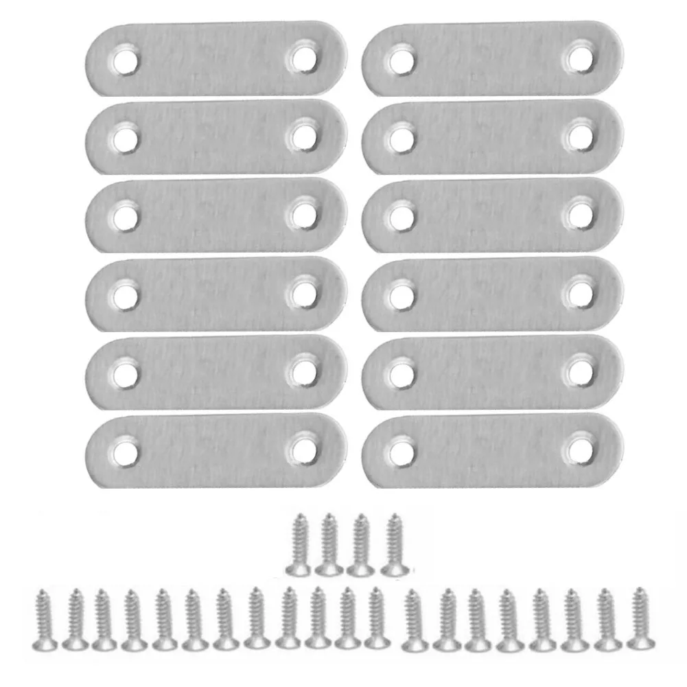 12 Pcs Stainless Steel Corner Code Connector Brace Brackets Fasteners Heavy Duty Straight Flat Plate Bracket Furniture Connector
12 Pcs Stainless Steel Corner Code Connector Brace Brackets Fasteners Heavy Duty Straight Flat Plate Bracket Furniture Connector