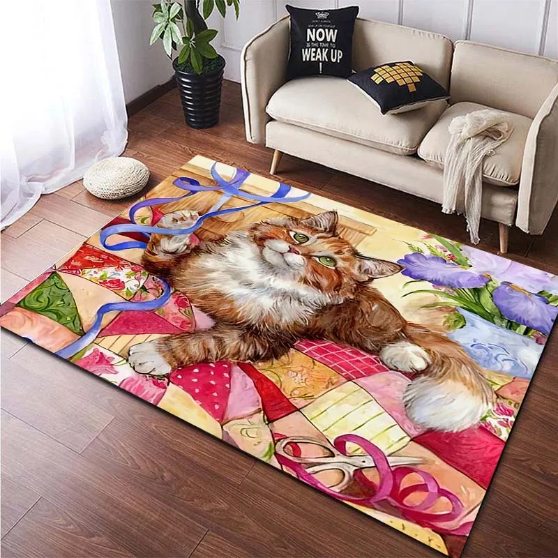 European Cat Cute Cartoon Animal Children's Girl Soft Rug Living Room Yoga Mat Bedroom Bathroom Kitchen Non slip Large Carpet
European Cat Cute Cartoon Animal Children's Girl Soft Rug Living Room Yoga Mat Bedroom Bathroom Kitchen Non slip Large Carpet
