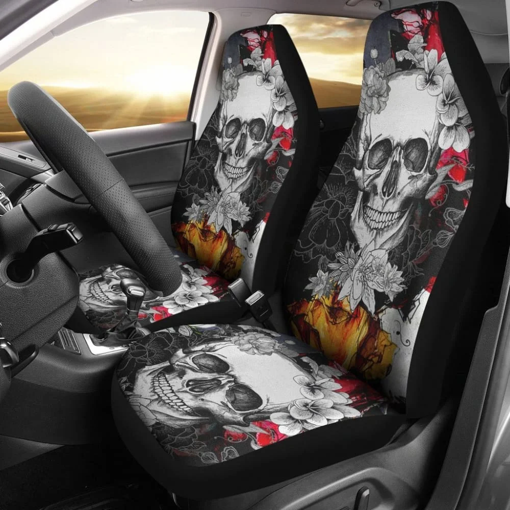 2 Pcs Skull Grim Reaper Car Seat Covers,Pack of 2 Universal Front Seat Protective Cover
2 Pcs Skull Grim Reaper Car Seat Covers,Pack of 2 Universal Front Seat Protective Cover