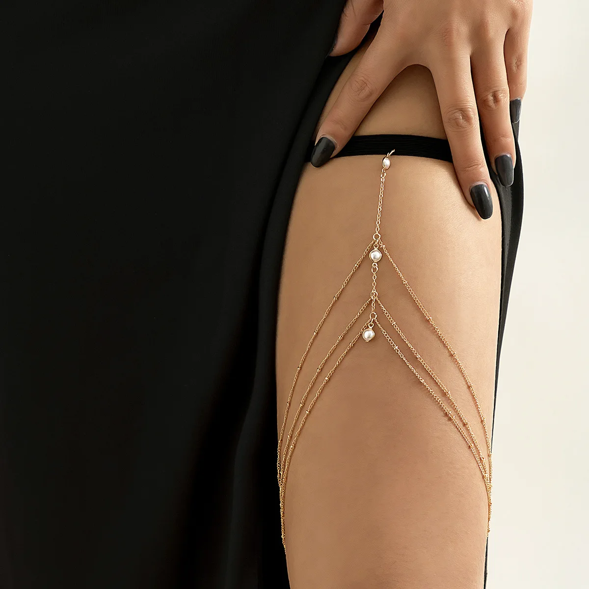 Sexy Leisure Beach Imitation Pearl Leg Ring Body Chain Simple Geometric Star Rhinestone Tassel Thigh Chain
Sexy Leisure Beach Imitation Pearl Leg Ring Body Chain Simple Geometric Star Rhinestone Tassel Thigh Chain