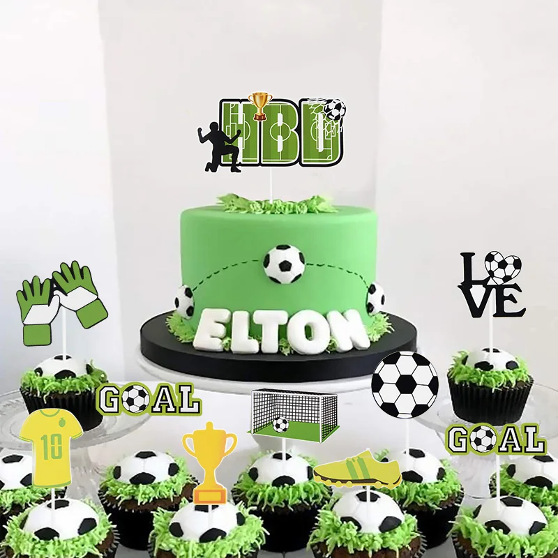 Football Cake Topper Boy Girl Soccer Cupcake Toppers Party Dessert Birthday Party Decoration Baby Shower Baking Supplies
Football Cake Topper Boy Girl Soccer Cupcake Toppers Party Dessert Birthday Party Decoration Baby Shower Baking Supplies