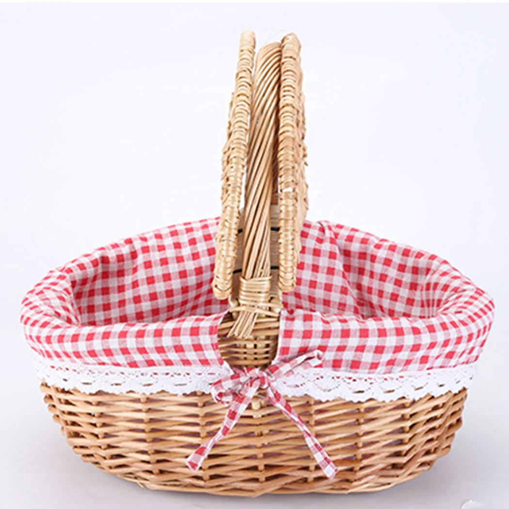 1pc Woven Basket Oval Antique Style Willow Wicker Picnic Outdoor Shopping Storage Basket W/Handle Picnic Hiking
1pc Woven Basket Oval Antique Style Willow Wicker Picnic Outdoor Shopping Storage Basket W/Handle Picnic Hiking