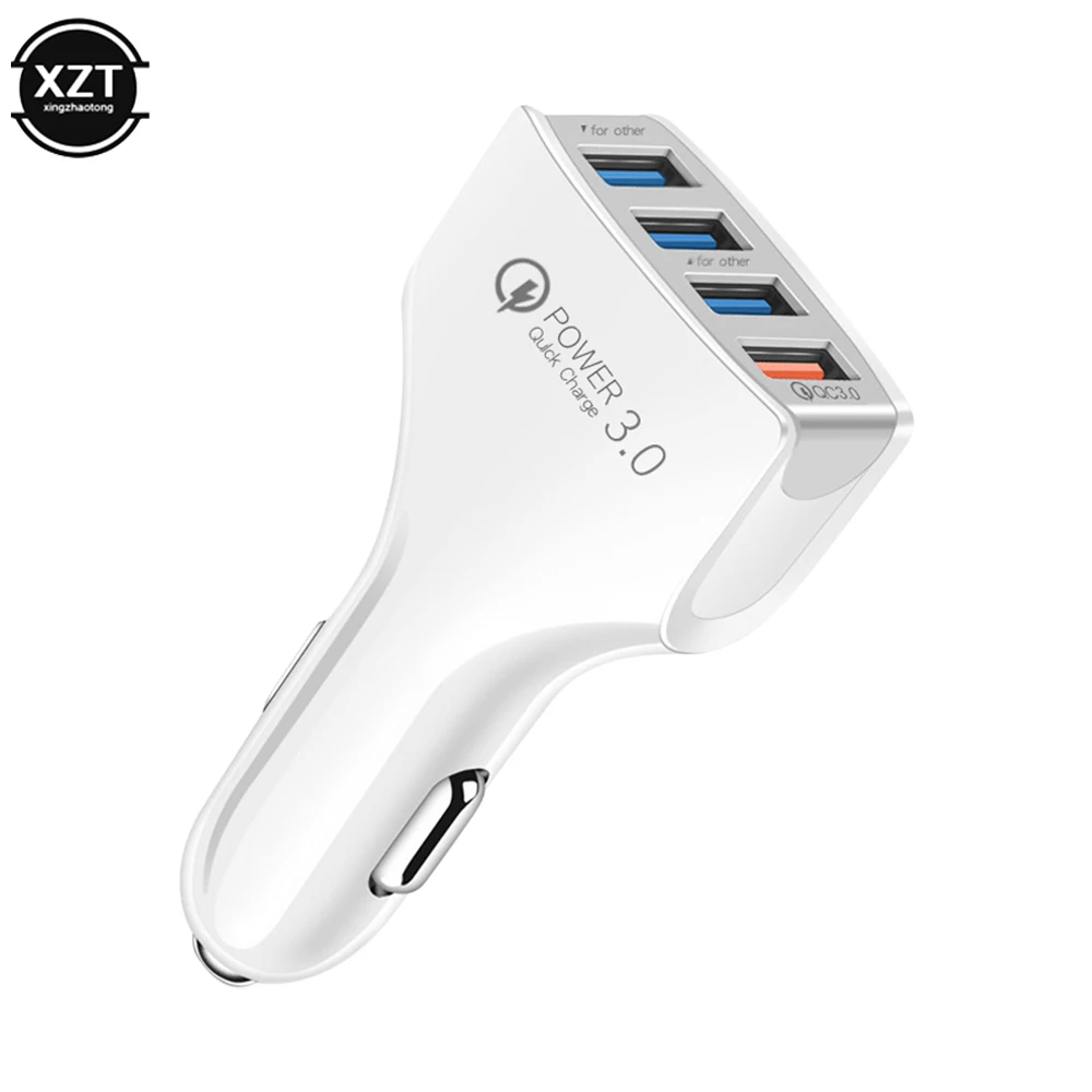 Автомобильная зарядка, 4 порта USB, автомобильное зарядное устройство QC 3.0
Автомобильная зарядка, 4 порта USB, автомобильное зарядное устройство QC 3.0